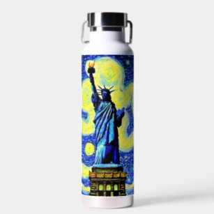 New York Water Bottle BPA Free 24 oz Statue of Liberty