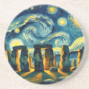 Starry Night Stonehenge Coaster