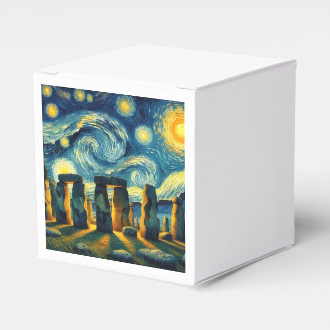 Starry Night Stonehenge Favor Boxes (Front Side)