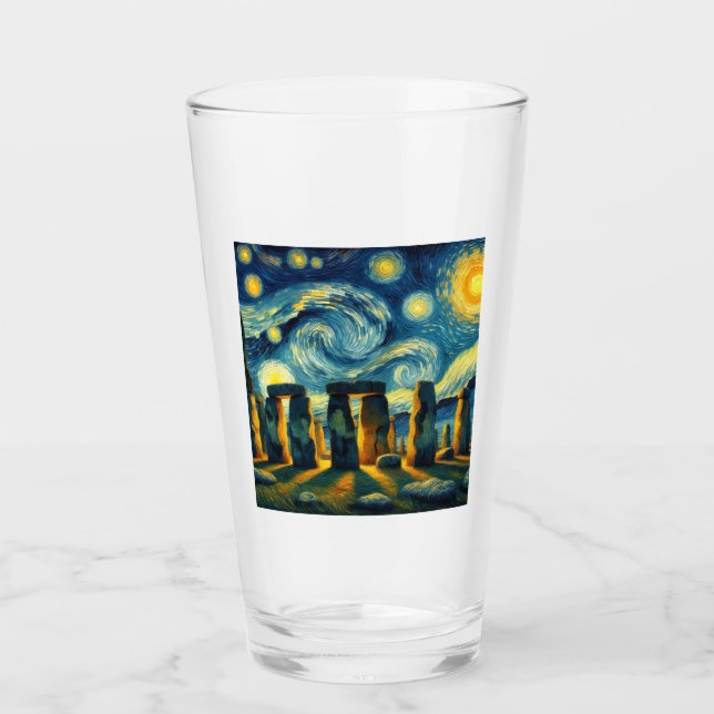 Starry Night Stonehenge Glass (Front)