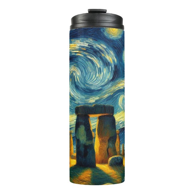 Starry Night Stonehenge Thermal Tumbler (Front)