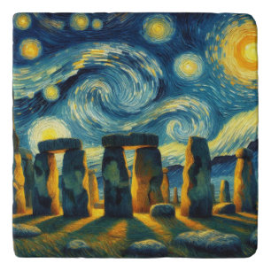 Starry Night Stonehenge Trivet