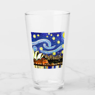 Starry Night Sydney Australia Opera House Glass