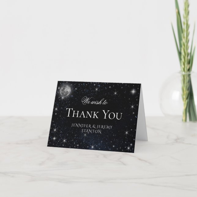 Starry Night Thank You Card (Front)