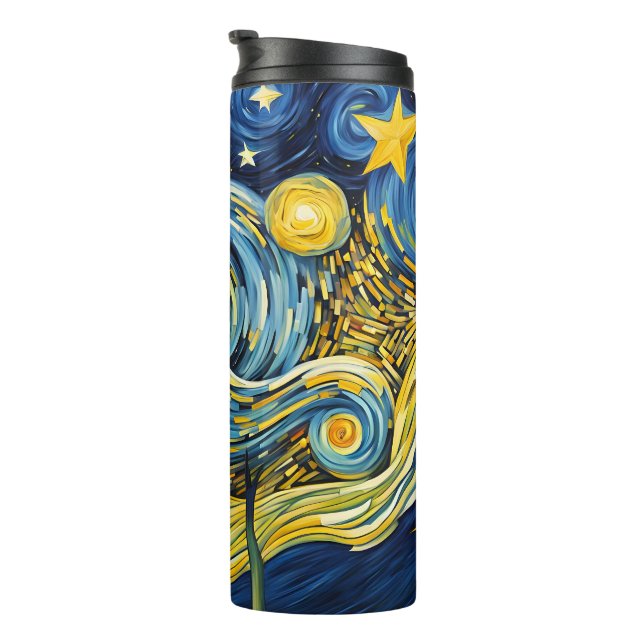 Starry Night Thermal Tumbler (Rotated Right)