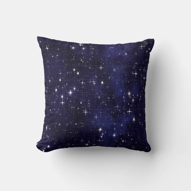 Starry  Night Throw Pillow (Front)