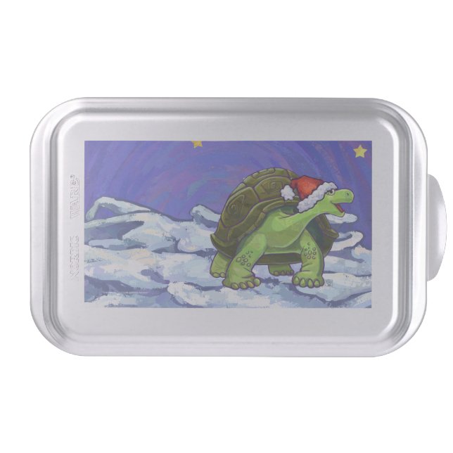 Starry Night Tortoise Christmas Cake Pan (Front)