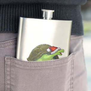 Starry Night Tortoise Christmas Flask