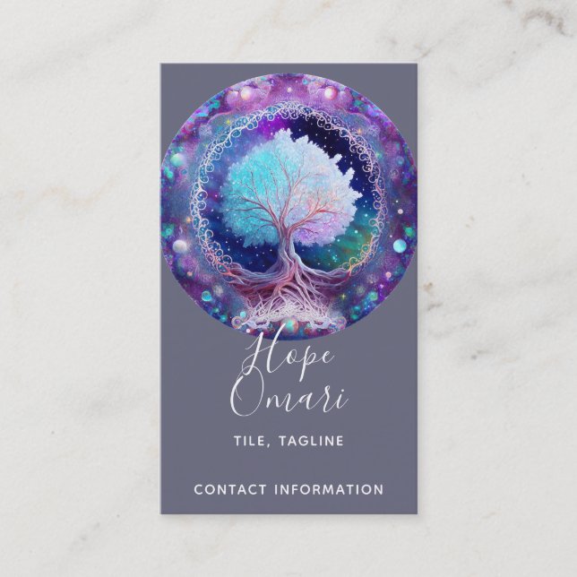 Starry Night | Tree of Life Business Card (Front)