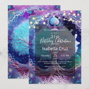 Starry Night   Tree of Life Invitation