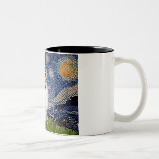 Starry Night - Tri Color Welsh Corgi 10 Two-Tone Coffee Mug
