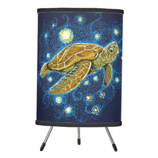 Starry Night Turtle Tripod Lamp