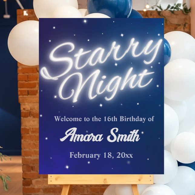 Starry Night - Under the Star Welcome Sign (Creator Uploaded)