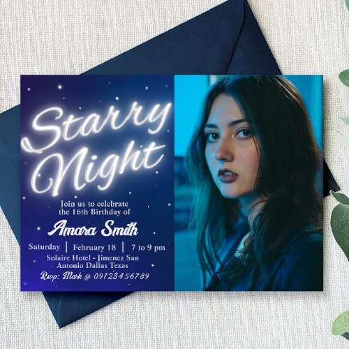 Starry Night _ Under the Stars Invitation