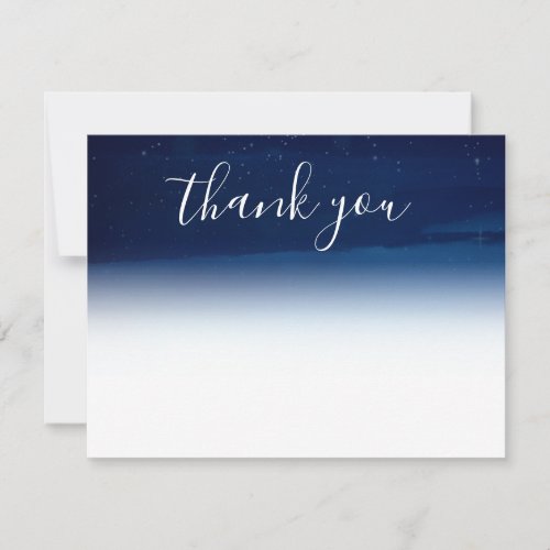 Starry Night Under the Stars Thank you Card
