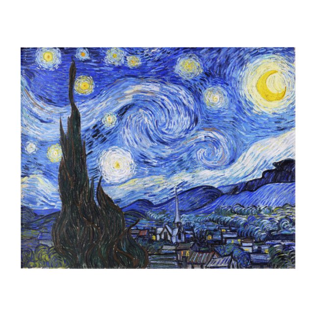 Starry Night Van Gogh Acrylic Print (Front)