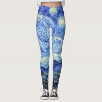 Starry Night Van Gogh All Over Print Leggings