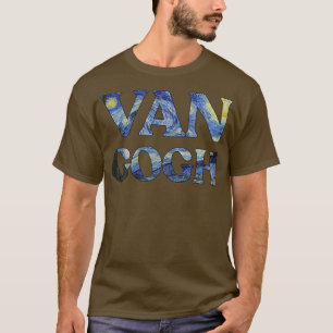 Starry Night Van Gogh Art Painting Vincent Van Gog T-Shirt