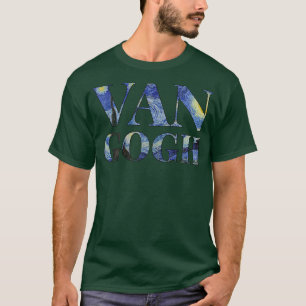 Starry Night Van Gogh Art Painting Vincent Van Gog T-Shirt