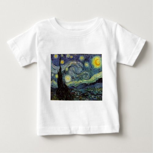 Starry Night _ van Gogh Baby T_Shirt