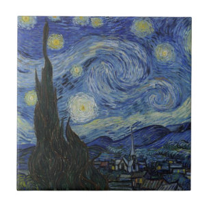 Starry Night - Van Gogh Ceramic Tile