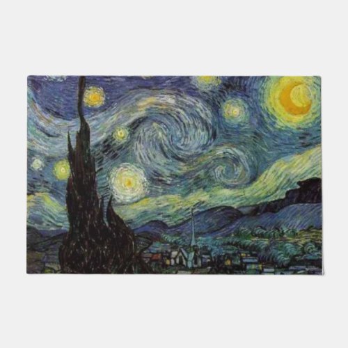 Starry Night _ van Gogh Doormat