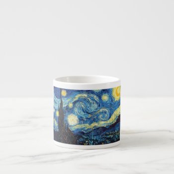 Starry Night - Van Gogh Espresso Cup by masterpiece_museum at Zazzle