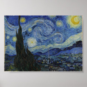  Starry Night, Van Gogh Famous Painting  Poster