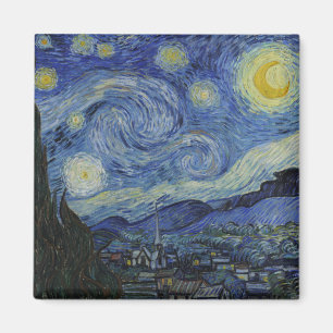 Starry Night & Van Gogh /famous vintage art Magnet