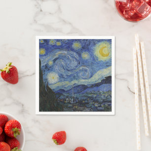 Starry Night & Van Gogh /famous vintage art Napkins