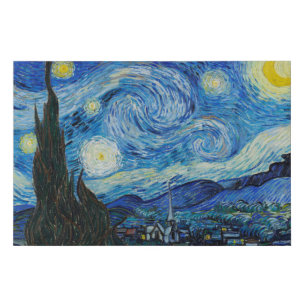 Starry Night - Van Gogh  Faux Canvas Print