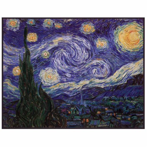 Starry Night Van Gogh French Town Saint Remy Cutout