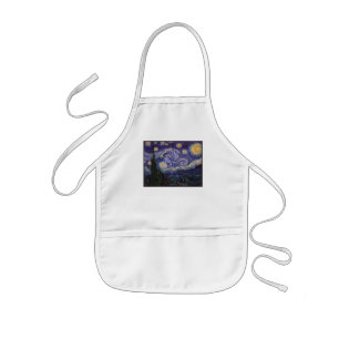 Starry Night, Van Gogh French Town Saint Remy Kids' Apron