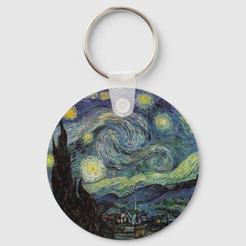 Starry Night _ van Gogh Keychain