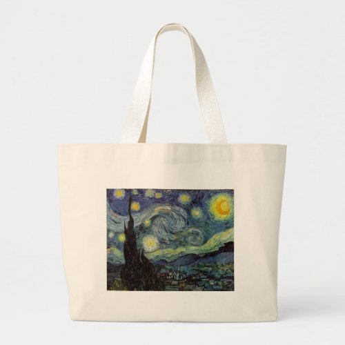 Starry Night _ van Gogh Large Tote Bag
