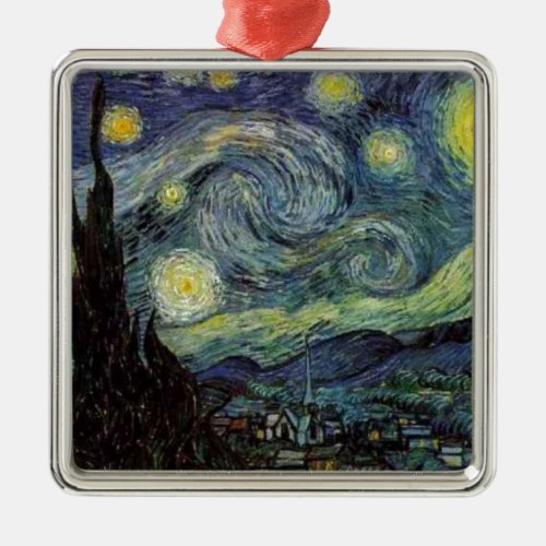 Starry Night _ van Gogh Metal Ornament