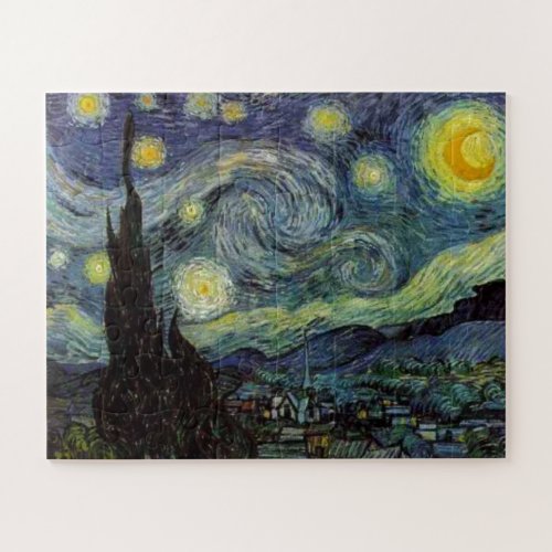 Starry Night _ van Gogh Painting Art Jigsaw Puzzle