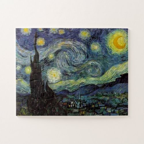 Starry Night _ van Gogh Painting Art Jigsaw Puzzle