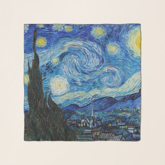 Starry Night Van Gogh Scarf (Front)