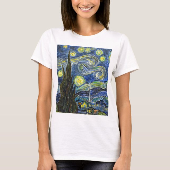 Starry Night, Van Gogh T-Shirt (Front)