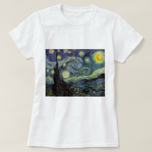 Starry Night _ van Gogh T_Shirt