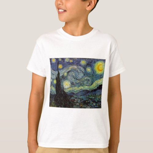 Starry Night _ van Gogh T_Shirt