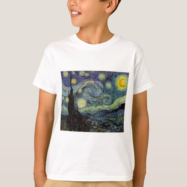 Starry Night - van Gogh T-Shirt (Front)