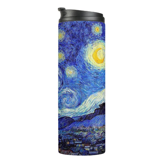 Starry Night Van Gogh Thermal Tumbler (Rotated Right)