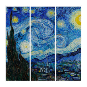 Starry Night - Van Gogh Triptych