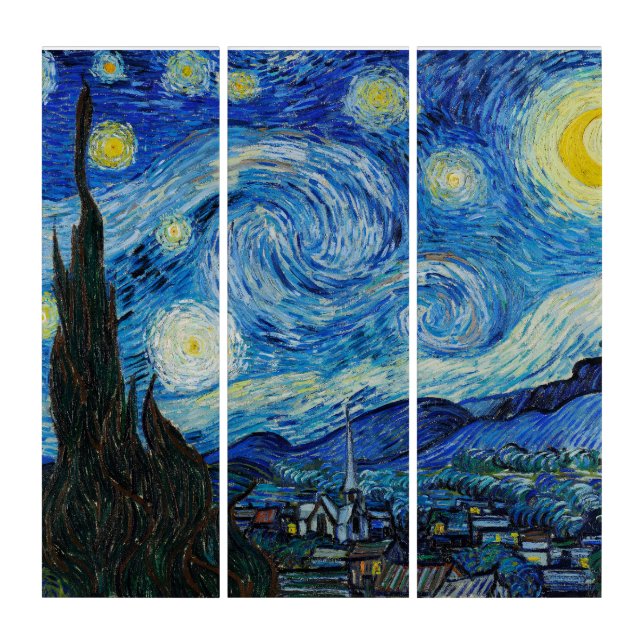 Starry Night - Van Gogh  Triptych (Front)