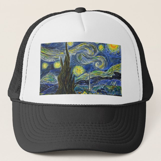 Starry Night, Van Gogh Trucker Hat (Front)