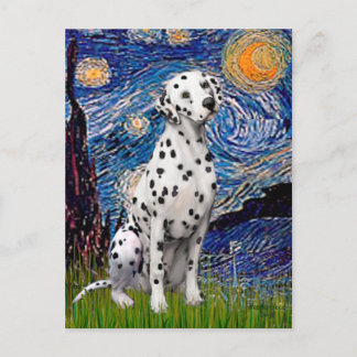 Starry Night (Vertical)  - Dalmatian Postcard