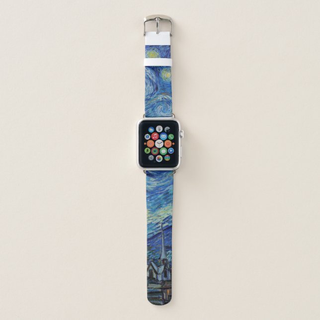 Starry Night, Vincent van Gogh Apple Watch Band (Front)