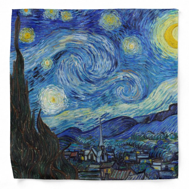 Starry Night, Vincent van Gogh Bandana (Front)
